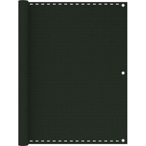 vidaXL Toldo para balcón HDPE verde oscuro 120x600 cm (1/5)