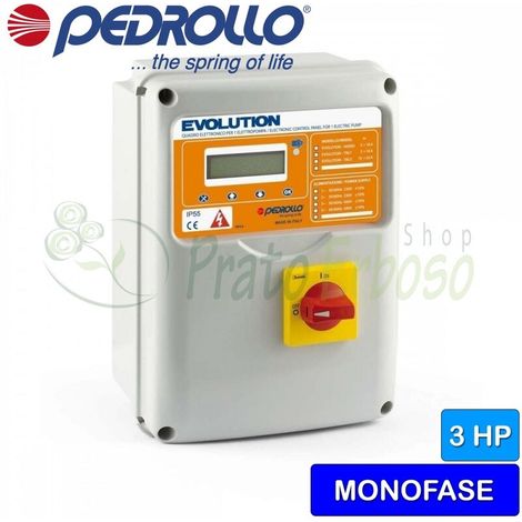 EVOLUTION-MONO - Cuadro electrónico para electrobomba monofásica de 3 HP