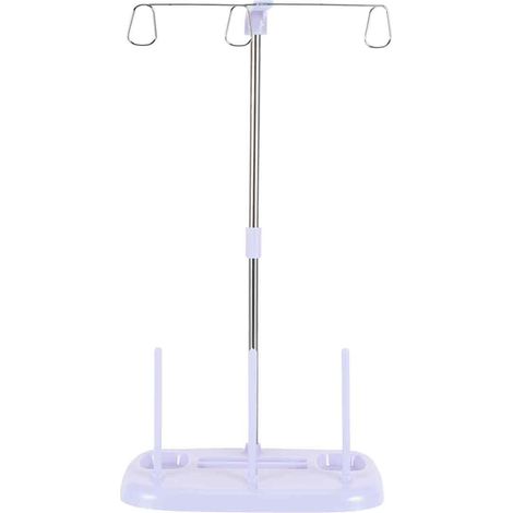Support pour 3 bobines de fil à broder (vert) pour machine à coudre domestique