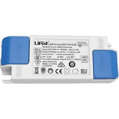 Driver LIFUD 220-240V Sortie 25-42V DC 300mA 12.6W No Flicker LF-GIR013YS0300H 12.6 W