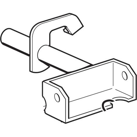384001007/0 - Etrier de Levier d'Embrayage de Lame pour Tondeuse Autoportée Castelgarden / GGP (1/2)