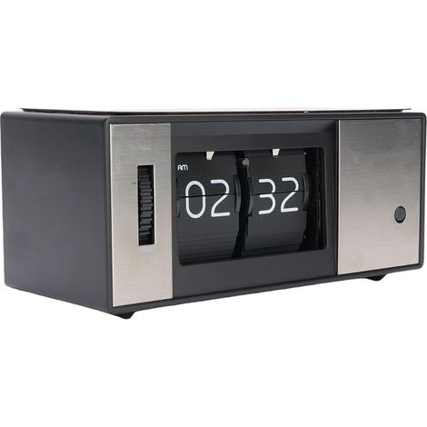 Retro Digital Alarm Clock with Flip-Up Display and Warm Light (1/5)