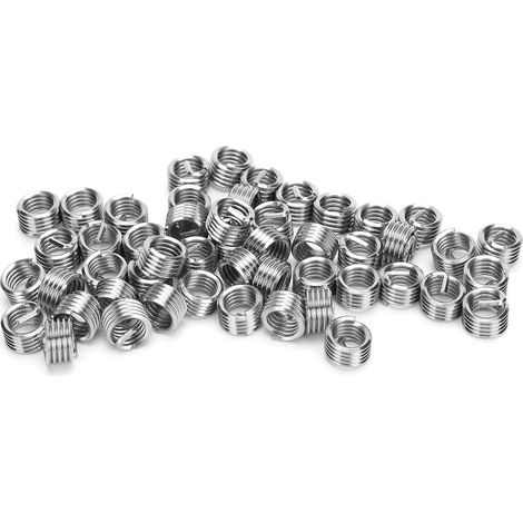 50 inserts filetés mâles et femelles réducteurs pour écrous, outil de réparation en acier inoxydable M5/16-18-1D (1/5)