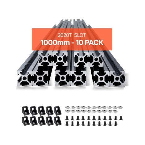 Profilés d'Extrusion en Aluminium 2020 - Lot de 10 (1/5)