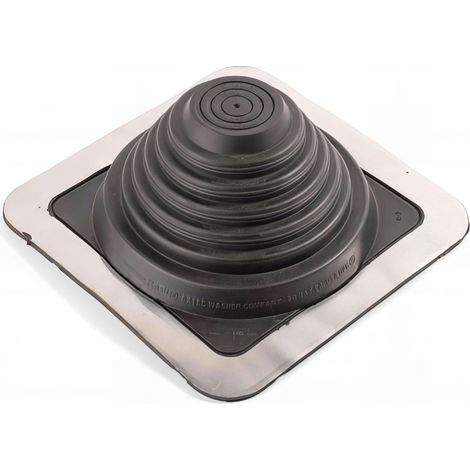 Scell-It – Manchon étanche pour sortie de toiture ronde – Manchon EPDM avec base en aluminium – Résistance haute température +135°C – Adapté aux bacs acier (1/5)