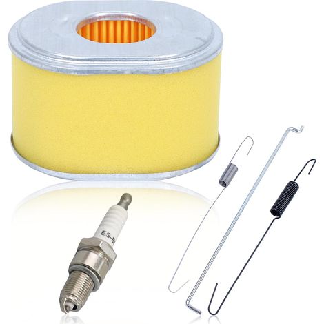 Filtre à air pour GX160 GX140 GX110 GX120 Moteur 5,5 CV 6,5HP Tondeuse Pieces Detachees avec Bougie D'allumage Kit de Ressorts de Rappel 17210-ZE1-505 17210-ZE1-517 (1/5)