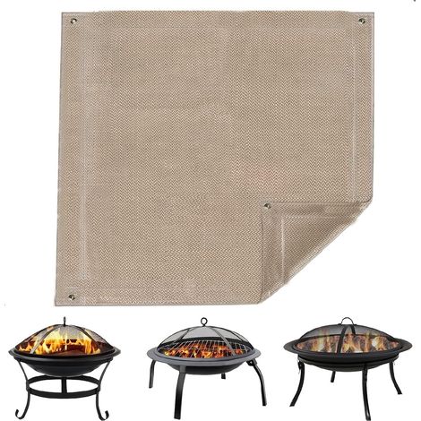 Filiyano-Plaque de protection contre le feu 30×30cm pour barbecue à gaz, résistante à la chaleur (1/4)