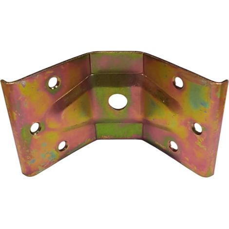 Piastra angolare h 60 mm per fissaggio gamba tavolo tavolino in legno (1/4)