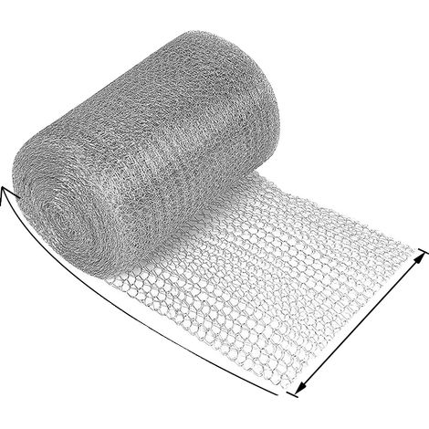 Malla antiinsectos y antiroedores, resistente, de acero inoxidable, fácil de instalar, 12,7 cm x 15 m (1/2)