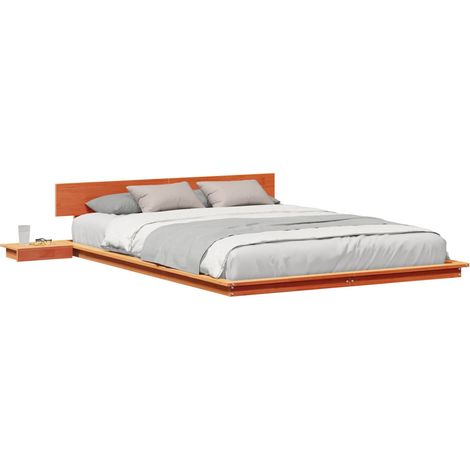 Maison Exclusive - Bettgestell mit Kopfteil mit Speicher Braun 14