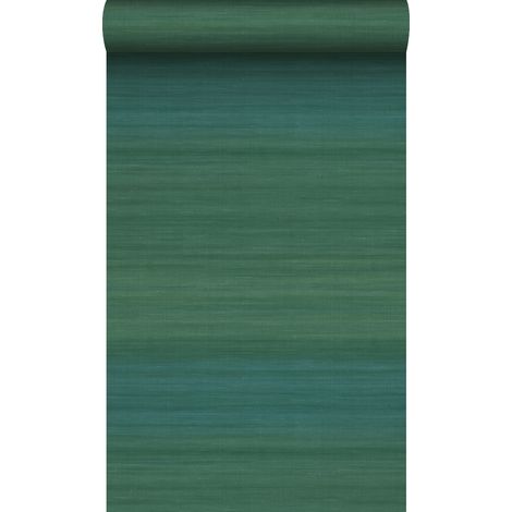 papier peint structure tissée avec des couleurs dégradées bleu canard  - Origin Wallcoverings (1/5)