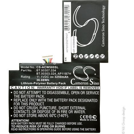 NX - Batterie tablette 11.1V 3250mAh - AP11B7HBT.00303.024BT.00307.034 (1/3)