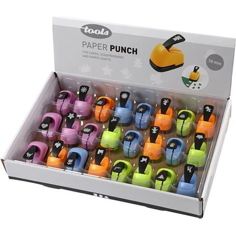 Assortiment de petites perforatrices différentes pour papier et papier cartonné fin. réf 11447
