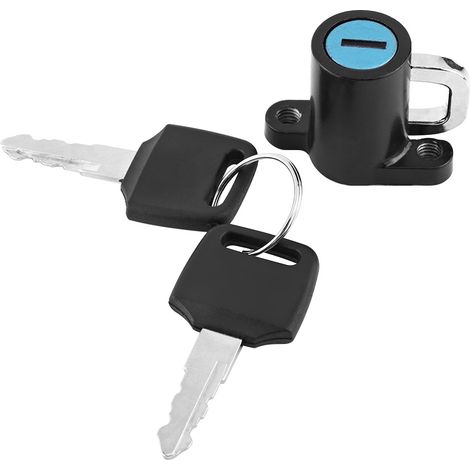Decdeal Crochet de verrouillage de casque, alliage d'aluminium de moto pratique antirouille universel pour scooters