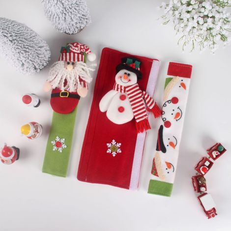 Gant De Protection Pour Four Micro-ondes - Motif De Noël - Taille Unique - 32 X 15 Cm - Rouge Vert Blanc - 1 Pièce (1/5)