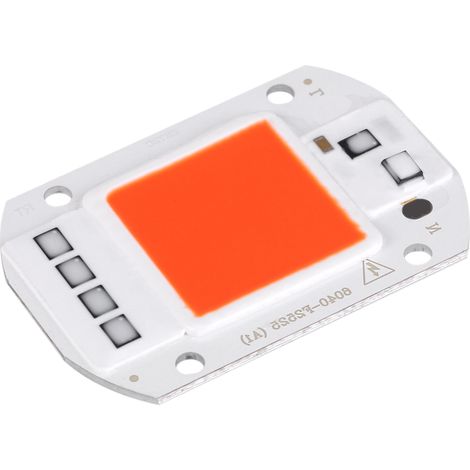Lampe LED rouge 220V 50W 6040 COB, source lumineuse pour projecteur DIY, projecteur extérieur, ampoule floodlight. (1/5)