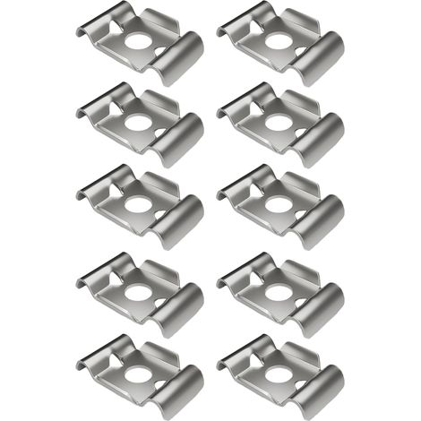 CCYKXA Drahtgitterbefestigungen  10-teiliges Set aus Edelstahlbefestigungen für starre Drähte  Regalträger & Außenbefestigungen für Garten, Hof, Bauernhof, Einfahrt, Terrasse