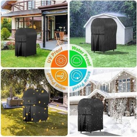 Housse Barbecue Exterieur,Housse Plancha,Bache Barbecue,Housse Barbecue de 210D Oxford Protection BBQ,77x67x110cm (1/5)