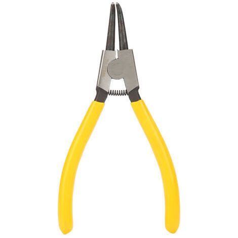 Stainless Steel Curved Circlip Pliers with 7" Handle - Mechanical Retaining Tool TU-175SB (1/5)