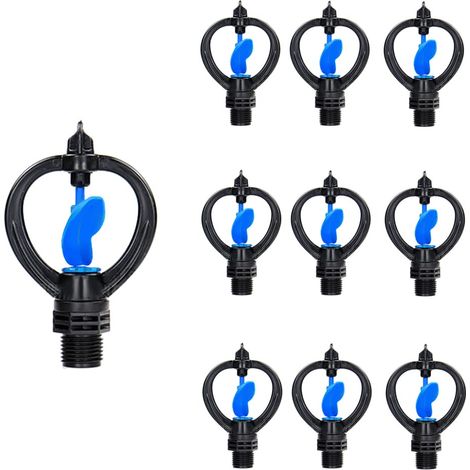 10 Stück automatischer Schmetterlings-Sprinklerkopf, rotierender automatischer Sprinklerkopf, automatischer Bewässerungssprinklerkopf, automatischer Sprinklerkopf