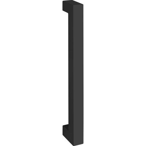 Poignée d'armoire Quadra LA 370 mm – Poignée de porte moderne Longueur 400 mm, acier inoxydable noir mat revêtu par pulvérisation (1/3)