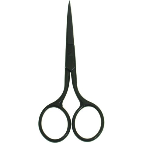 Ciseaux de toilettage professionnels multicolores pour soins personnels, épilation du visage et taille des oreilles, du nez et des sourcils, ciseaux en acier inoxydable à pointe fine et droite de 9,9 (1/5)