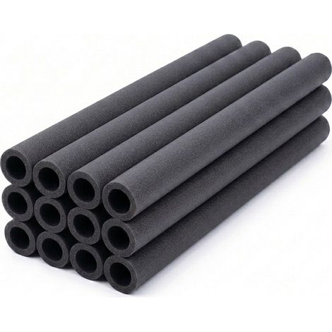 Aga 12x Schaumstoffschutz für Trampolinenstangen 70 cm Schwarz