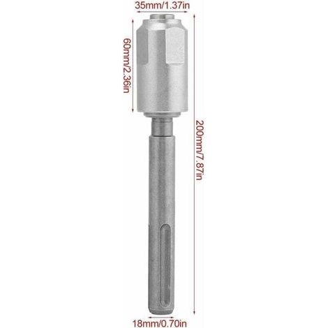 Adaptateur SDS Max vers SDS Plus Mandrin Adaptateur de perceuse Outil rapide pour toutes les perceuses SDS Max (1/4)