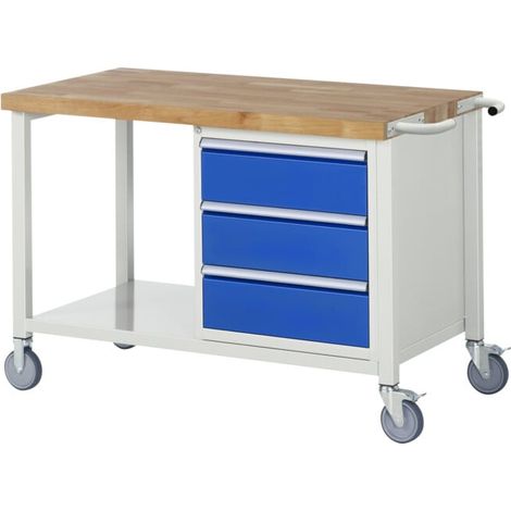 Établi mobile Rau modèle 8157 LxPxH 1250x700x880mm (1/5)