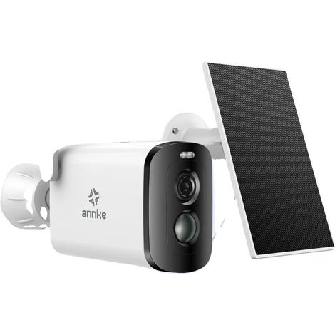 Cámara de seguridad inalámbrica, 4MP Full HD, alimentada por energía solar, resistente al agua IP66, audio bidireccional, detección de movimiento PIR. (1/5)