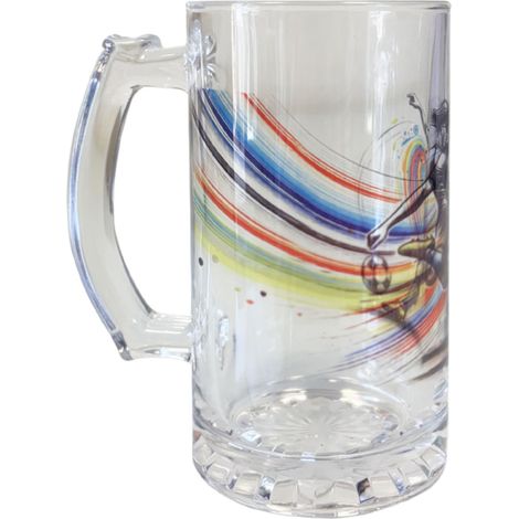 Chope à bière football  470 ml