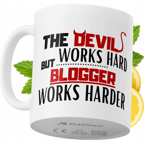Lustiger Kaffee- oder Teebecher für Blogger mit witzigem Textdesign – ideal für Geburtstage, Namenstage, Feiertage und besondere Anlässe. Hochwertiger Becher für Zuhause, Büro und Arbeit. Farbe: Weiß, (1/5)