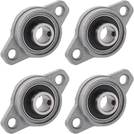 4 Pièces Paliers a Semelle Roulements à Bride Rhombique Bloc D'oreiller Roulements a Billes Bride Roulement (12mm Diamètre Intérieur) (1/5)