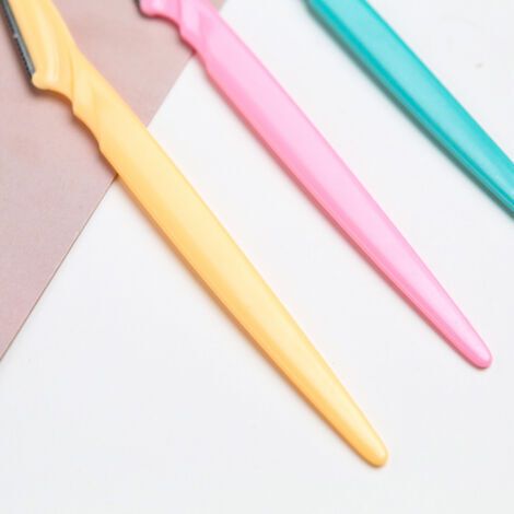 BUNTHAUS tondeuses à sourcils pointues en acier inoxydable, grattoir à maquillage, grattoir à cheveux, tondeuse à sourcils, outil de beauté
