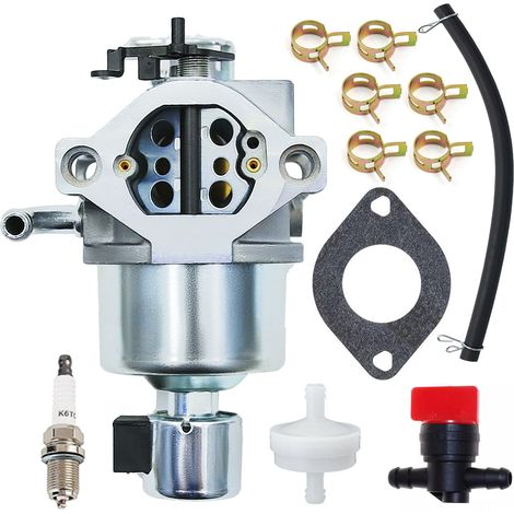 594593, 594605 Carburador para cortacésped de 17,5 HP – con junta, bujía y manguera (1/4)