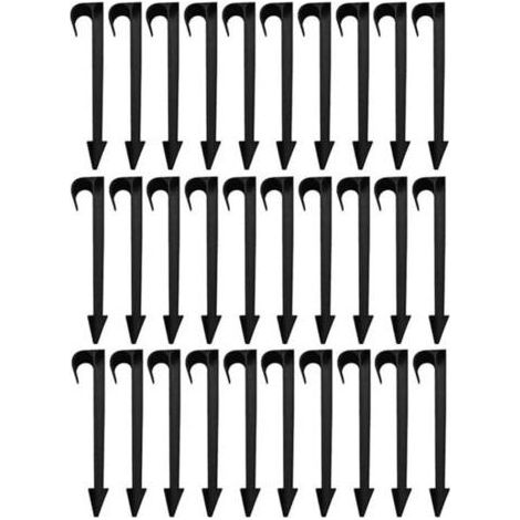 Lot de 100 AquaPEG piquets de Fixation pour Ligne d'égouttement, tuyaux d'irrigation et tuyaux gouteurs pour Tube de 16mm (1/4)