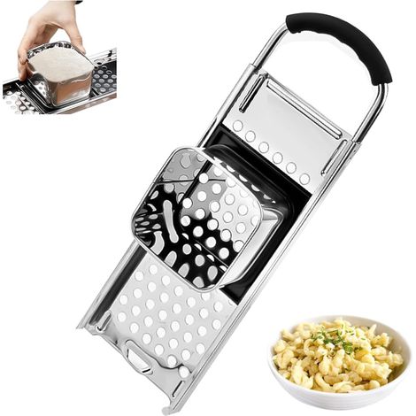 Râpe spätzle inoxydable 32,5×11 cm, passoire pour pâtes fromage compatible lave‑vaisselle (1/5)