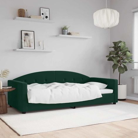 Tagesbett Dunkelgrün 90x200 cm Samt (1/5)