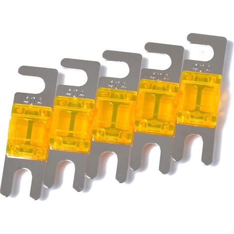 5 pack mini anl fusible 40a anl fusible pour le système vidéo audio marine de voiture, orange (1/4)
