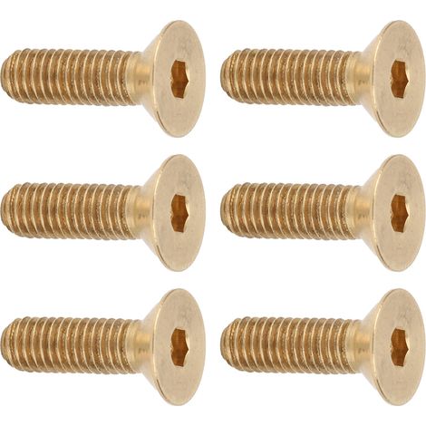 50 Stück Senkkopf-Innensechskantschrauben aus reinem Kupfer mit Flachkopf, Hardware-Zubehör M5M5 x 16 (1/5)