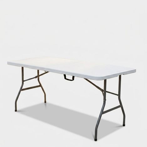 Klapptisch in Stahl und Kunststoff 150x70x74 H cm (1/4)
