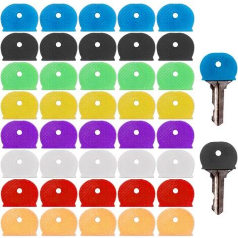 40PCS Key Cap, Capuchon En Plastique, Capuchon De Clé De Couleur (8 Couleurs) (1/5)
