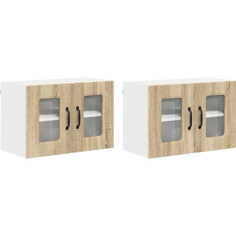 Meuble mural de cuisine,Armoire de cuisine 2 pcs Chêne Sonoma 60 x 31 x 40 cm CFW30604 (1/5)