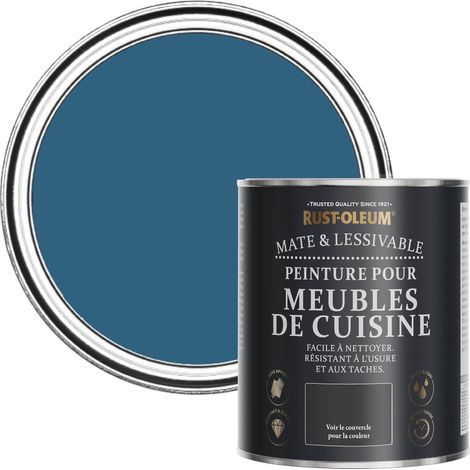Peinture Bleue pour Meubles de Cuisine, Finition Mate - Cobalt 750ml (1/5)