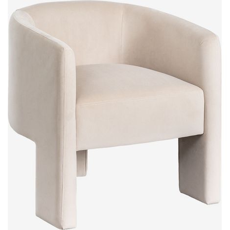 SKLUM Esszimmerstuhl aus samt Xastru         Beige                          