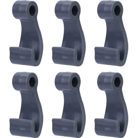 6 Pieces Plastic Pressure-Filled Rope Hooks, J-Shaped Hooks for Inflatable Boats, Rafts, Fishing Boat Covers, Marine Boats, Easy to Use, Sturdy J-Hooks (1/4)