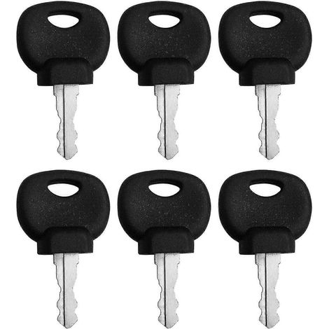 6 pièces de rechange pour clé d'allumage, application végétale 14607, pour tracteurs JCB, Bomag, Hatz et Manitou - CE [JKW] (1/5)
