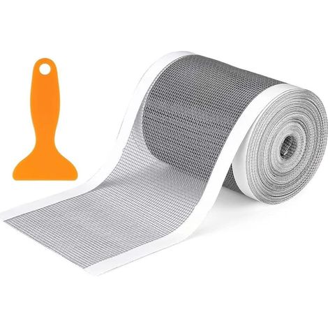 Bande autocollante pour évacuation et protection des canalisations dimensions 10 cm x 10 m avec rouleau et raclette intégrée pour douches cuisines et salles de bain (1/5)