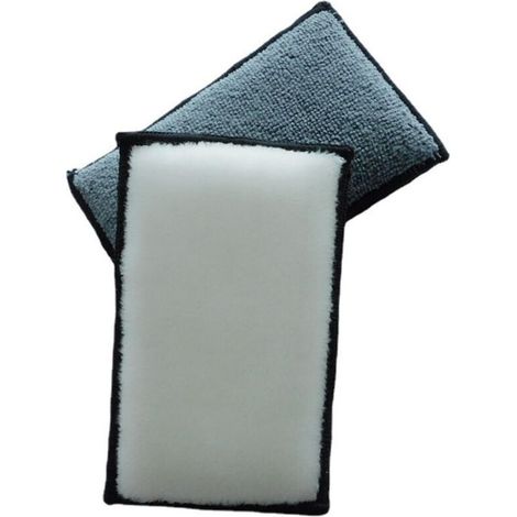 Ahlsen 2 Pièces Éponge De Nettoyage Intérieur en Cuir De Voiture, Voiture Réutilisables Éponges Lavables, Éponge Microfibre pour Vitres De Voiture, Intérieur Frotteur, pour Les Cires, Les Polis (1/5)