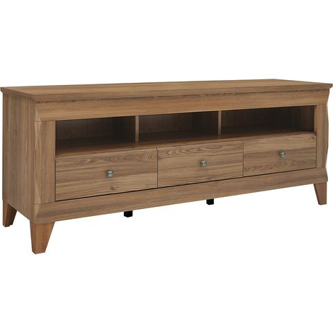 Mueble TV 3 cajones 156 cm Raya Madera (1/5)